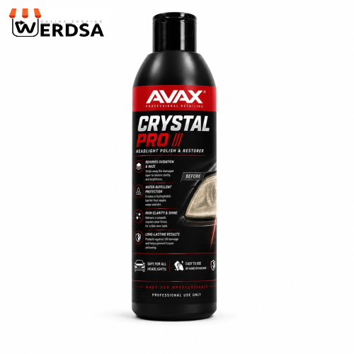 پولیش و احیاکننده چراغ خودرو اواکس مدل Crystal-Pro حجم 250 میلی‌لیتر عمده 10 عددی